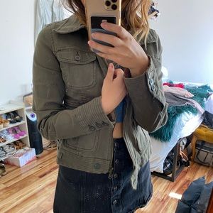 Lucky brand clothing army green jacket - size M